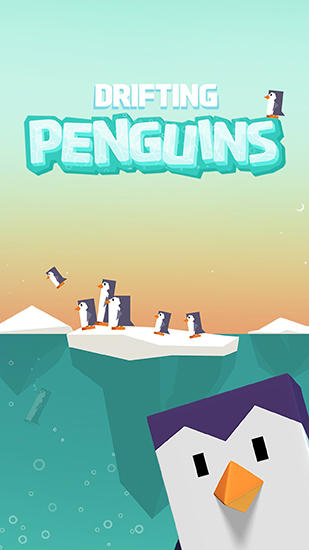 Drifting penguins poster
