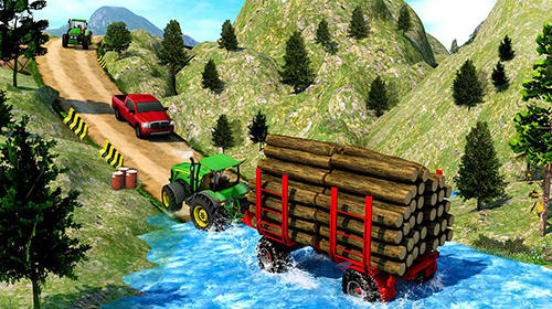 Drive tractor offroad cargo: Farming games screenshot 1