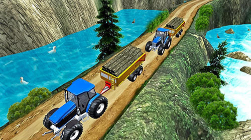 Drive tractor offroad cargo: Farming games screenshot 2
