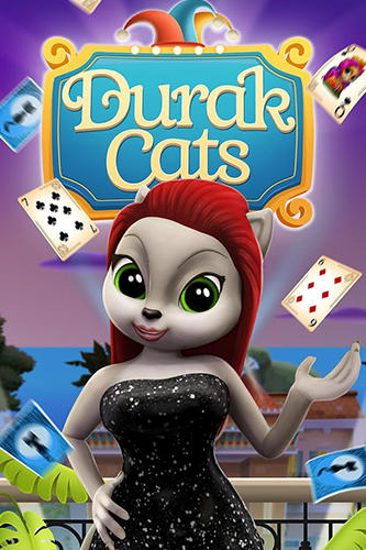 Durak cats: 2 player card game poster