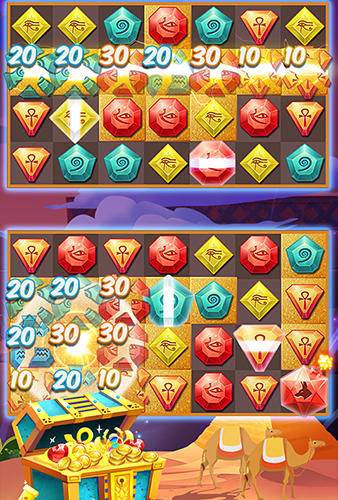 jewels of egypt match-3 puzzle game