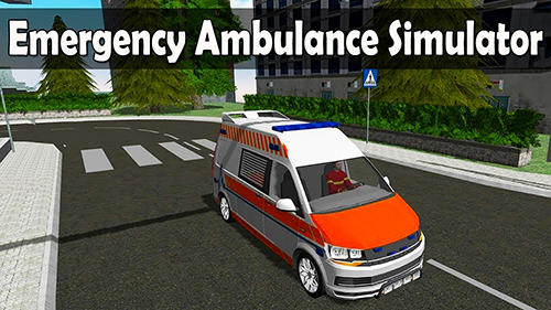 Emergency ambulance simulator poster