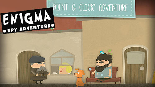 Enigma: Super spy. Point and click adventure game poster