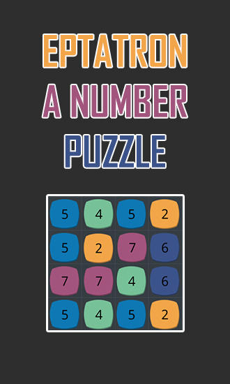 Eptatron: A number puzzle poster