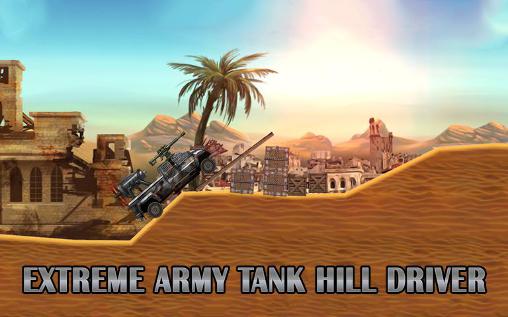 Extreme army tank hill driver poster