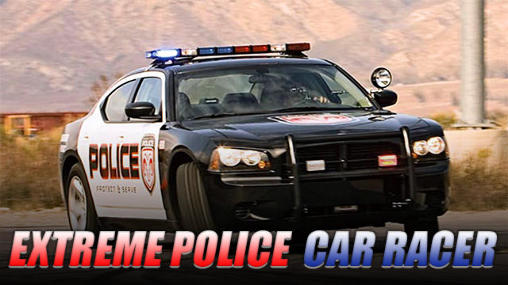 Extreme police car racer poster