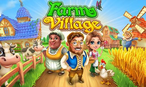Farm village poster