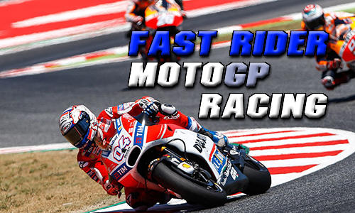 Fast rider motogp racing poster