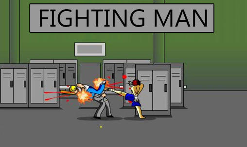 Fighting man poster