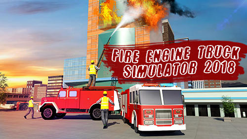 Fire engine truck simulator 2018 poster