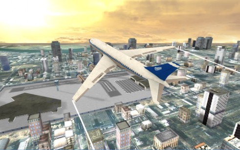 Flight simulator: City plane screenshot 1