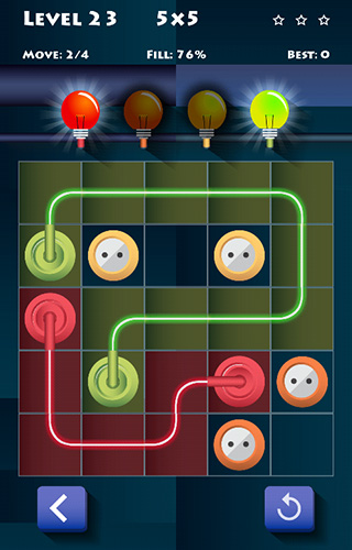 Flow free: Connect electric puzzle screenshot 2