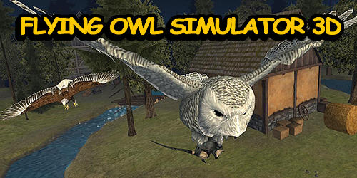 Flying owl simulator 3D poster