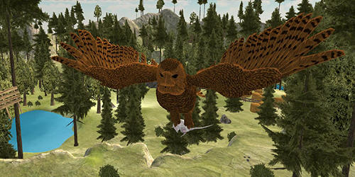 Flying owl simulator 3D screenshot 1