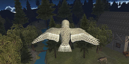 Flying owl simulator 3D screenshot 3