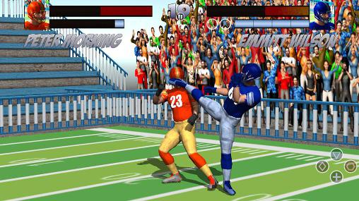 Football rugby players fight screenshot 1