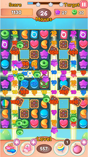 Fruit candy blast match 3: Sweet cookie mania screenshot 2