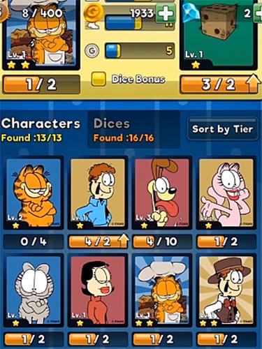 Garfield dice rush screenshot 3