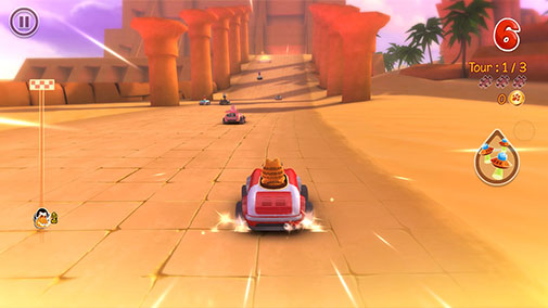 Garfield kart screenshot 2