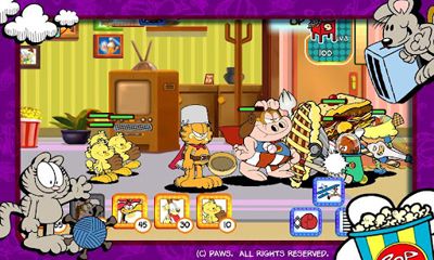 Garfields Defense Attack of the Food Invaders screenshot 1