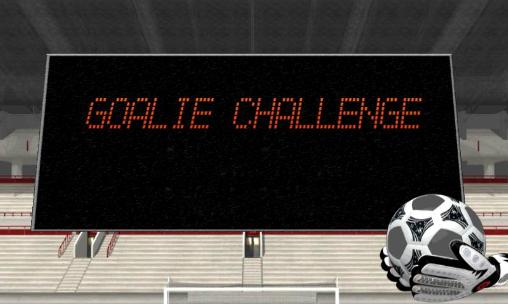 Goalie challenge poster