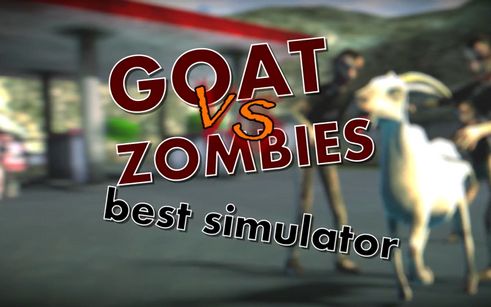 Goat vs zombies simulator poster