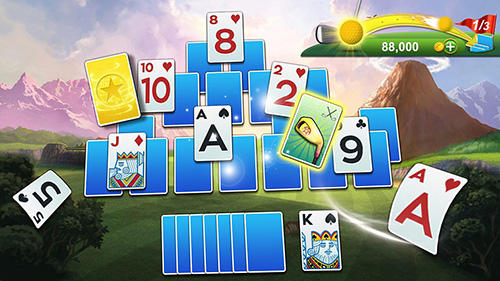 Golf solitaire: Green shot screenshot 1