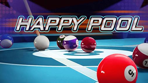 Happy pool billiards poster