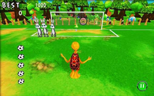 Hare vs turtle soccer screenshot 1