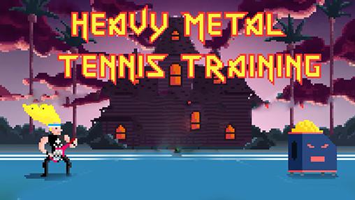 Heavy metal tennis training poster