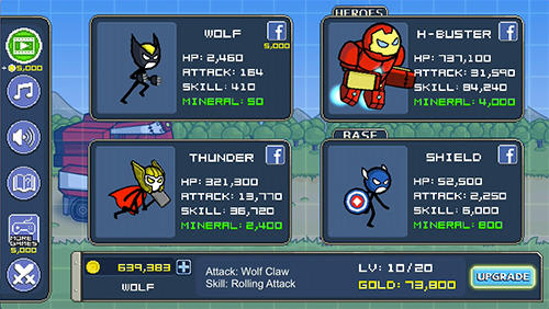 Heroes wars: Super stickman defense screenshot 1