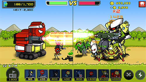 Heroes wars: Super stickman defense screenshot 4