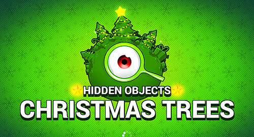 Hidden objects: Christmas trees poster