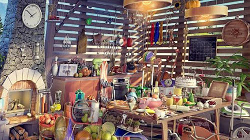 Hidden objects. Messy kitchen 2: Cleaning game screenshot 1