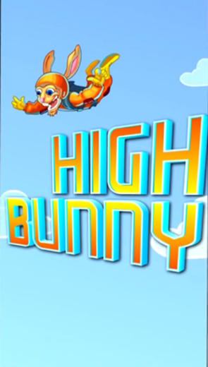 High bunny poster