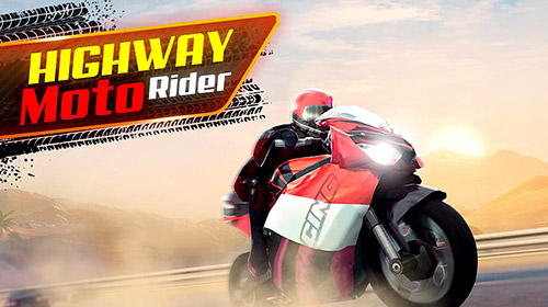 Highway moto rider: Traffic race poster