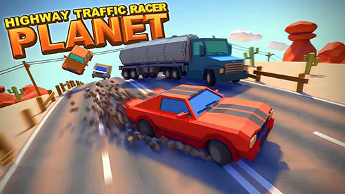 Highway traffic racer planet poster
