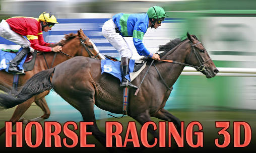 Horse racing 3D poster