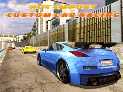 Hot import: Custom car racing poster