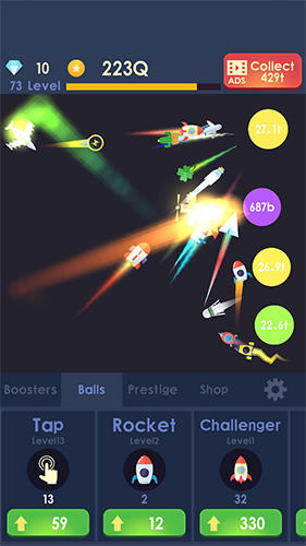 Idle rocket: Aircraft evolution and space battle screenshot 3