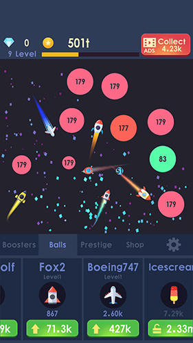Idle rocket: Aircraft evolution and space battle screenshot 5