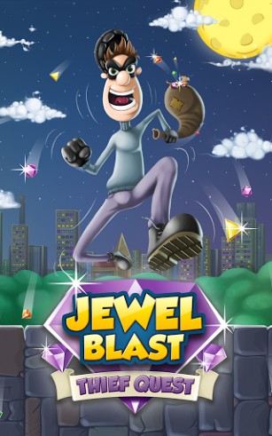 Jewel blast: Thief quest. Diamond blast: Game three in a row poster
