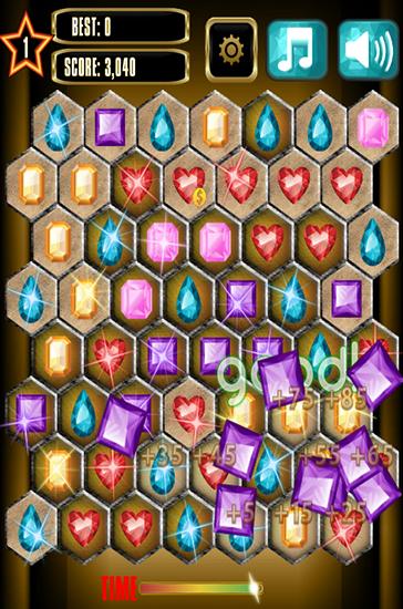 Jewels blitz: Gold hexagon screenshot 3