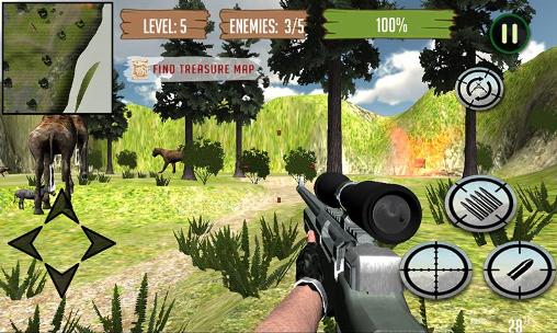 Jungle: Hunting and shooting 3D screenshot 2