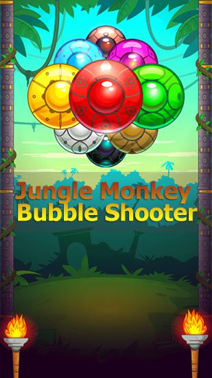 Jungle monkey bubble shooter poster
