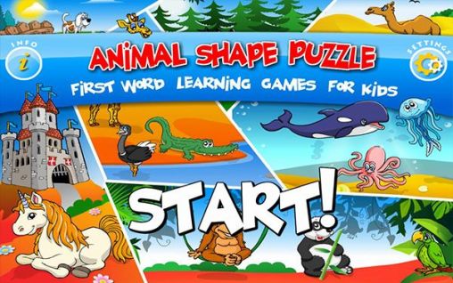 Kids animal preschool puzzle l poster