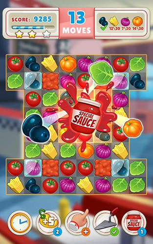 Kitchen frenzy match 3 game screenshot 3