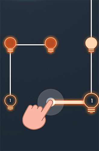 Light on: Line connect puzzle screenshot 1