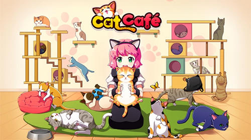 Line cat cafe poster