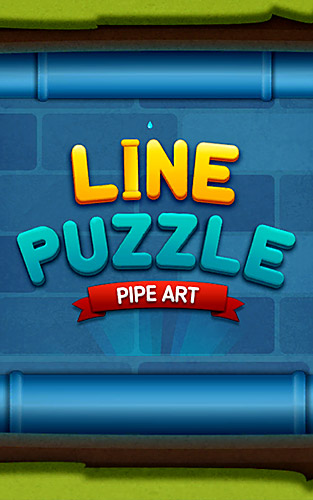 Line puzzle: Pipe art poster